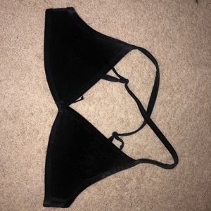 Black Velvet Hoaka Swimwear Bikini Top